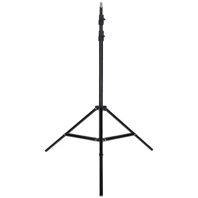 Bild av Rollei lampstativ 200 cm. Studiolampstativ för LED kontinuerliga lampor, flashenheter och andra tillbehör med tappanslutning.