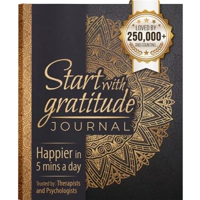 Bild av Start With Gratitude: Daily Gratitude Journal Positivity Diary for a Happier You in Just 5 Minutes Day