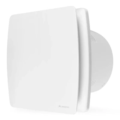 Bild av calimaero® BREEZE badrumsfläkt 150 mm med över och underspolningsskydd, fuktsensor, energieffektiv, tystgående, plast 18 W, 240 m3/h, 35 dB, Ipx4