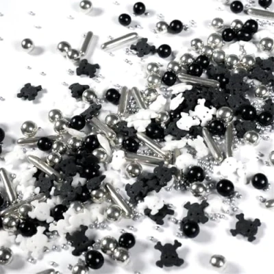 Bild av Stänkhjälte glitter blixt halloween 40 g strössel för att dekorera och bakverk av alla slag, som tårtor, kakor, kex, sockerströssel