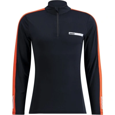 Bild av Swix Roadline NTS Half Zip Baselayer Top M Black/Fiery Red