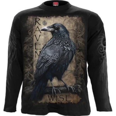 Bild av Spiral Raven Wise långärmad t shirt Svart, XXL