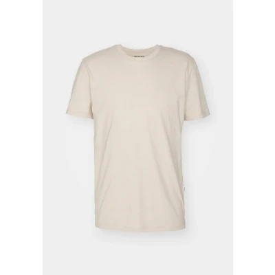 Bild av Selected Homme Slhaspen O NECK TEE Tshirt bas, Storlek: Large, Oatmeal