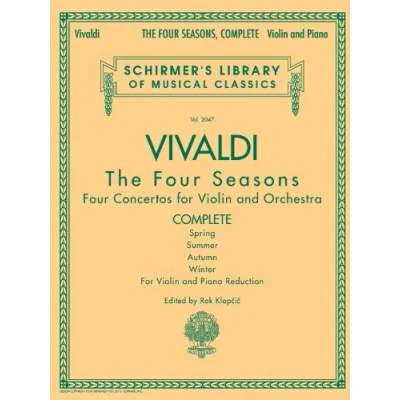 Bild av Antonio vivaldi: the four seasons complete edition: Schirmer Library of Classics Volume 2047