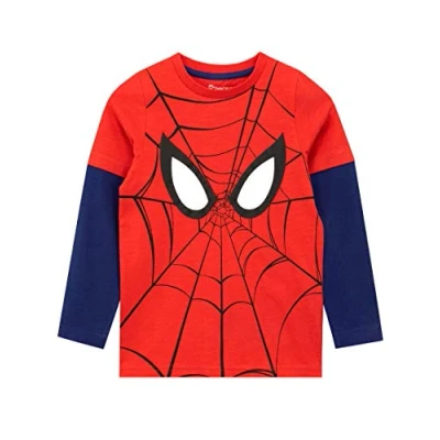 Bild av Marvel Spiderman långärmad tröja för pojkar, röd, 128