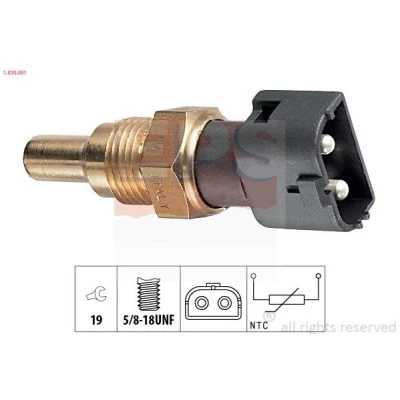 Bild av EPS 1.830.091 Sonde De Température Liquide Refroidissement Made in Italy OE Equivalent VOLVO: 740 Break, 940 II 760 Berline