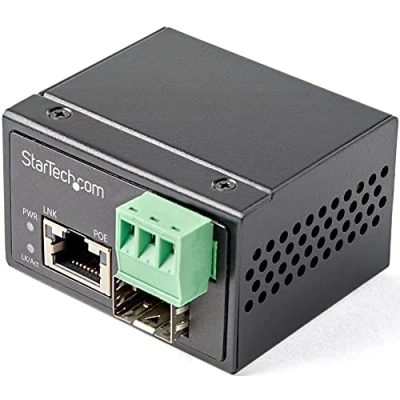 Bild av StarTech.com PoE+ Industrial Fiber to Ethernet Media Converter 30W