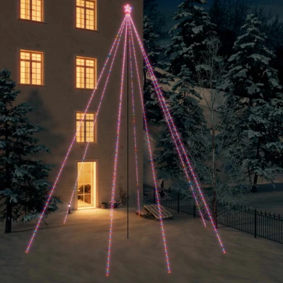 Bild av VidaXl Julgransbelysning Inomhus/Utomhus 1300 Leds Färgglad 8 M