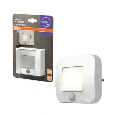 Bild av OSRAM LUNETTA Hallsensor Nattljus Vit; rörelsesensor; dagsljussensor; LED teknik; IP20; 0,7 W; sockelinsats