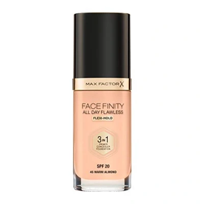 Bild av Max Factor Facefinity All Day Flawless 3 i 1 Foundation 45 Warm Almond