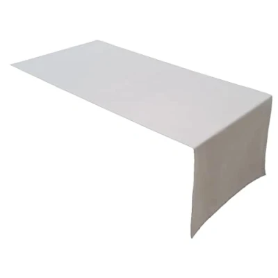 Bild av Högkvalitativ bordslöpare av 100 % bomullskollektion, koncept, färg och storlek valbar (bordslöpare 45 x 120 cm, ljusgrå)