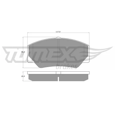 Bild av TOMEX brakes TX 10 30 Jeu de plaquettes frein Essieu avant FORD: Transit Mk3 Сamion à Plateau/Сhâssis, Mk2 Van