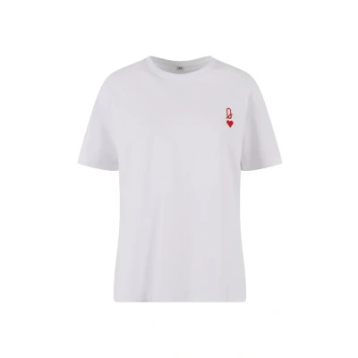 Bild av Mister Tee Queen CARD EMB Tshirt med print, Storlek: XS, White