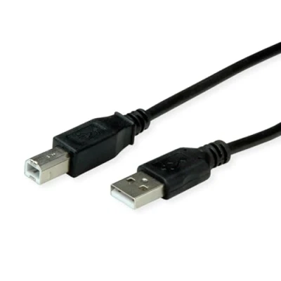 Bild av ROLINE RM USB 2.0 kabel, typ A B, svart, 1,8 m
