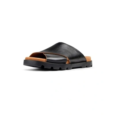 Bild av CAMPER Herr Brutus K100775 X Strap Sandal, Svart 014, 40 EU, EU