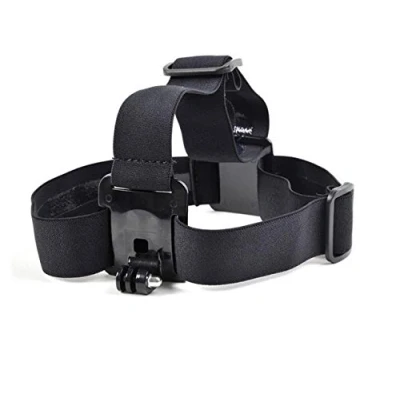 Bild av Digicharge Justerbar elastisk huvudrem kompatibel med Gopro Hero12 Hero11 Hero10 Max Hero9 Hero8/DJI Osmo Action 3/Session Mini Hero 12 11 10 9 8 bandmontering Akaso Apexcam actionkamera