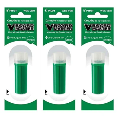 Bild av PILOT 3 pack V Board Marker grön