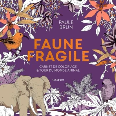 Bild av Faune fragile: Carnet de coloriage et tour du monde animal: 31612