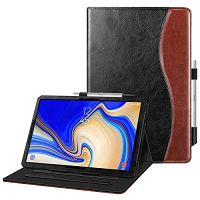 Bild av Fintie fodral till Samsung Galaxy Tab S4 10,5 tum surfplatta (SM T830/T835/T837) flervinklat visningsstativ med skyddande S pennhållare automatisk vila/väckningsfunktion, dubbel färg
