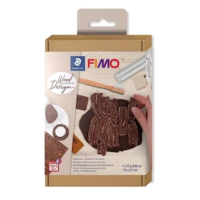 Bild av Staedtler Set Mod. clay FIMO soft Ht wood eff