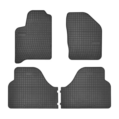 Bild av FROGUM 546641 Ensemble de tapis sol Caoutchouc avant et arrière 4 noir Sur mesure RENAULT: Scénic 1