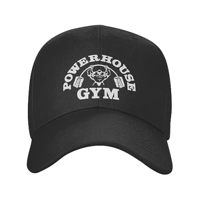 Bild av Basebollkeps hiphop solhatt mode unisex powerhouse gym baseballkeps vuxen bodybuilding fitness muskel justerbar pappahatt kvinnor män snapback kepsar födelsedagspresent för kvinnor, Färg, M