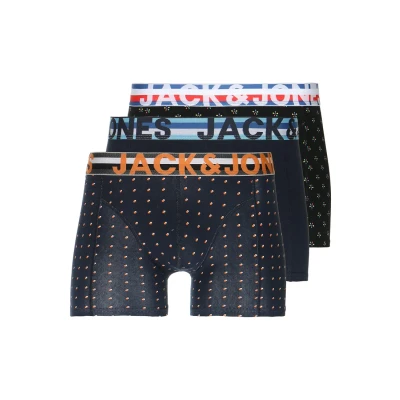 Bild av Jack &amp; Jones Jacwaistband Trunks 3 PACK Underkläder, Storlek: Medium, Black