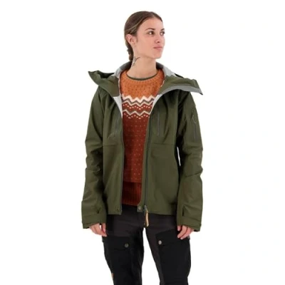 Bild av Fjällräven Dam Keb Eco Shell jacka W jacka, Mörk skogsgrön, XS, XS