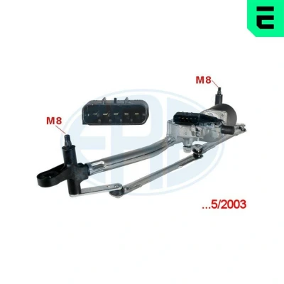 Bild av ERA 460023A Système d&#039;essuie glace pour véhicules avec direction à gauche avant FIAT: Punto II 3/5 portes