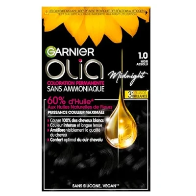Bild av Garnier Olia ammoniakfri permanent oljefärg Absolute Black