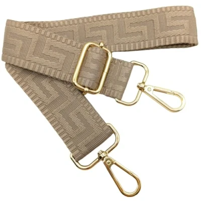 Bild av Justerbar färgglad axelrem för handväskor kvinnor ljus kaki, 80130 cm väska rem med guld karbinhake, hållbar crossbody väska, gitarr, moderna väskor tillbehör, 3,8 cm, 1315