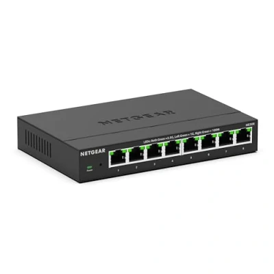 Bild av Netgear MS308 2,5 Gbit omkopplare med 8 portar och flera Gigabit LAN (nätverkskontakt 1G/2,5G, stationär eller väggmontering)