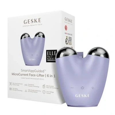 Bild av GESKE SmartAppGuided™ MicroCurrent Face Lifter 6 i 1 Ansiktslyft Hudvårdsenhet Ansiktslyftning Anti aging enhet mot rynkor