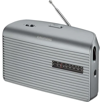 Bild av Grundig Music 60X G mottagningsstark radio, FM, 2 vågområden att välja mellan otaliga stationer, kvalitetshögtalare, ljudregulator för individuell ljudinställning, automatisk Loudness, grå