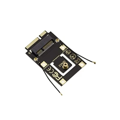 Bild av KALEA INFORMATIQUE M2 E A Key till miniPCIe adapter för montering av M.2 2230 wifi bluetooth kort över en mini PCIe port