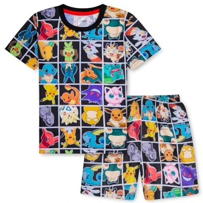 Bild av Pokemon pyjamas barn pojkar tonåringar ventilerande nattkläder t shirt och shorts sommar pyjamasset för Pikachu vardagsklädsel gåvor, flerfärgad, 4 5 År
