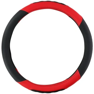 Bild av All Ride Rattöverdrag lastbil styre med diameter 4446 cm gummi halkfri textur svart/röd