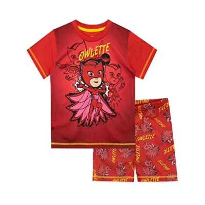 Bild av PJ Masks Owlette pyjamas för pojkar, röd, 98 cm