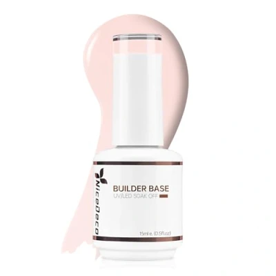 Bild av Nicedeco 8 i 1 Builder Base Strengthening Gel, 15ml UV/LED nagellack Clear Building Nail gel en flaska för naglar förlängning polska nagel reparation förstärkning, snabb manikyr 011
