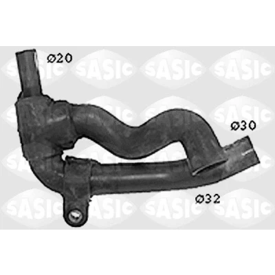 Bild av SASIC SWH4266 Durite De Refroidissement gauche inférieur RENAULT: 19 I 3/5 portes, II Chamade