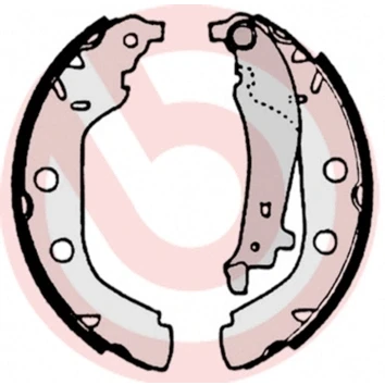 Bild av BREMBO S 61 523 Mâchoires De frein 229 42 avec levier à main PEUGEOT: 406 Break, Berline