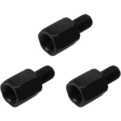 Bild av Evermotor spegeladapter m10 till m8 motorcykel skoter spegel adapter universal 10 mm 8 vänstergänga/högergänga svart (3 stycken)