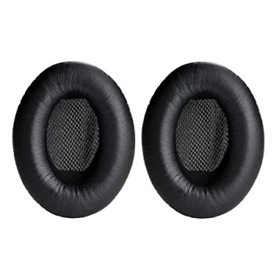 Bild av Yizhet 1 par ersättningsöronkuddar mjuka öronkuddar protein läder öronkudde skum öronskydd kompatibel med QuietComfort 2 QC2 tyst komfort 15 QC15 25 QC25 Ae2 Ae2i Ae2w hörlurar (svart)
