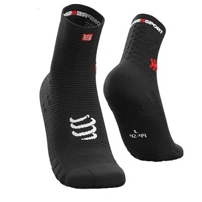 Bild av COMPRESSPORT Pro Racing Strumpor v3.0 Kör Low Calcetines de carreras profesionales Svart T3