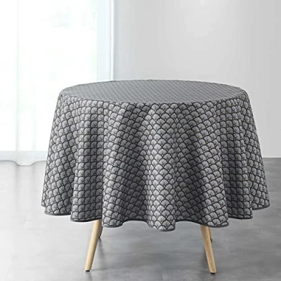 Bild av douceur d&#039;intérieur NAPPE RUND, artchic antracit, (0) 180 cm