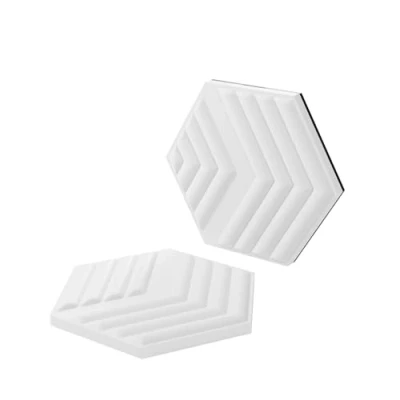 Bild av Elgato Wave Panels Starter Set (Vit) 6 akustiska paneler, skum med dubbel densitet, våra egna EasyClick ramar, modulär design, enkla att installera och ta bort