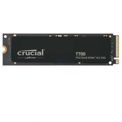 Bild av Crucial T700 1TB PCIe Gen5 NVMe M.2 Intern Gaming SSD, Upp till 11.700MB/s, 4.0 kompatibel, Microsoft DirectStorage, Solid State Drive CT1000T700SSD3