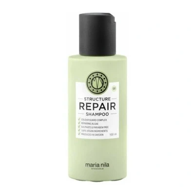 Bild av Maria Nila Structure Repair, Schampo, 100 ml, För skadat &amp; kemiskt behandlat hår, Algextrakt återuppbygger återfuktar, 100% Vegan Sulfat/Parabenfri