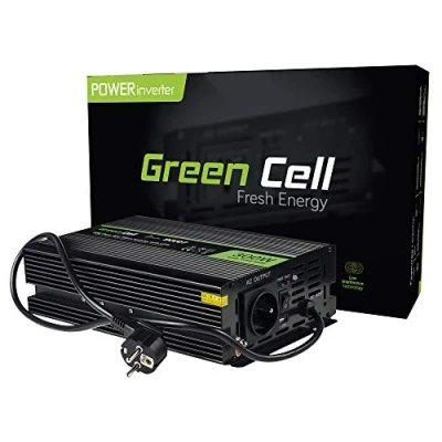 Bild av Green Cell® 300W/600W DC 12V till AC 230V Ren Sinusvåg Spänningsomvandlare USV UPS strömomvandlare effektinverterare Power Bypass Inverter för leverans av pumpar i centralvärmeugnar omvandlare