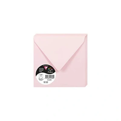 Bild av Clairefontaine Ref 5658C pollenkuvert (paket med 20) 140 x mm storlek, 120 gsm papper, gummerad tätning, bläckstråleskrivare och laserskrivare, syrafri rosa